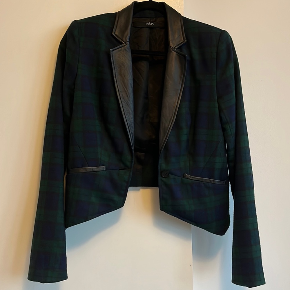 Cut25 Vintage Plaid Blazer